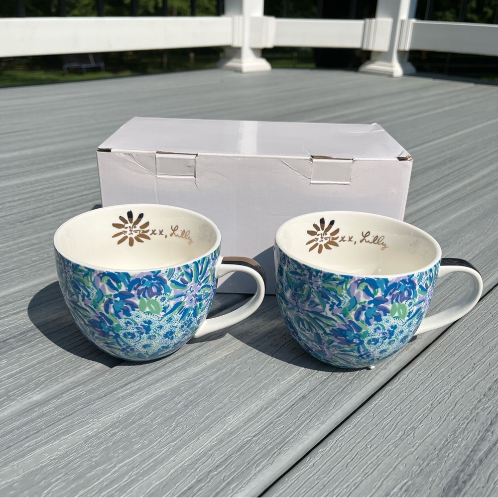 Lilly Pulitzer set of 2 Ceramic Mugs